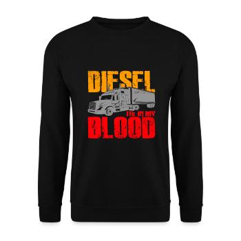 Trucking Art Truck Driver Trucker Lover Gifts - Unisex Pullover - Schwarz - Vorne - Alina (178cm) & Michal (187cm)