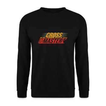 Tennis Art Cross Master Racket Sport Gift Idea - Unisex Pullover - Schwarz - Vorne - Alina (178cm) & Michal (187cm)
