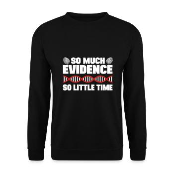 Tant de preuves si peu de temps Analyste Crime Poison - Sweat-shirt Unisexe - noir - Devant - Alina (178cm) & Michal (187cm)