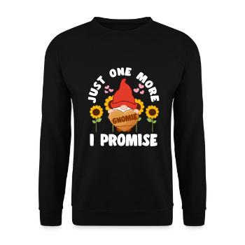 Juste un gnomie de plus que je promets à Elf Gnome Miniature - Sweat-shirt Unisexe - noir - Devant - Alina (178cm) & Michal (187cm)