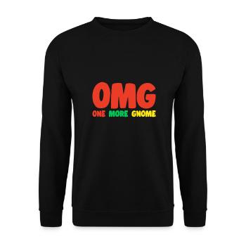 Une autre idée de cadeau miniature de jardin d’elfe gnome - Sweat-shirt Unisexe - noir - Devant - Alina (178cm) & Michal (187cm)
