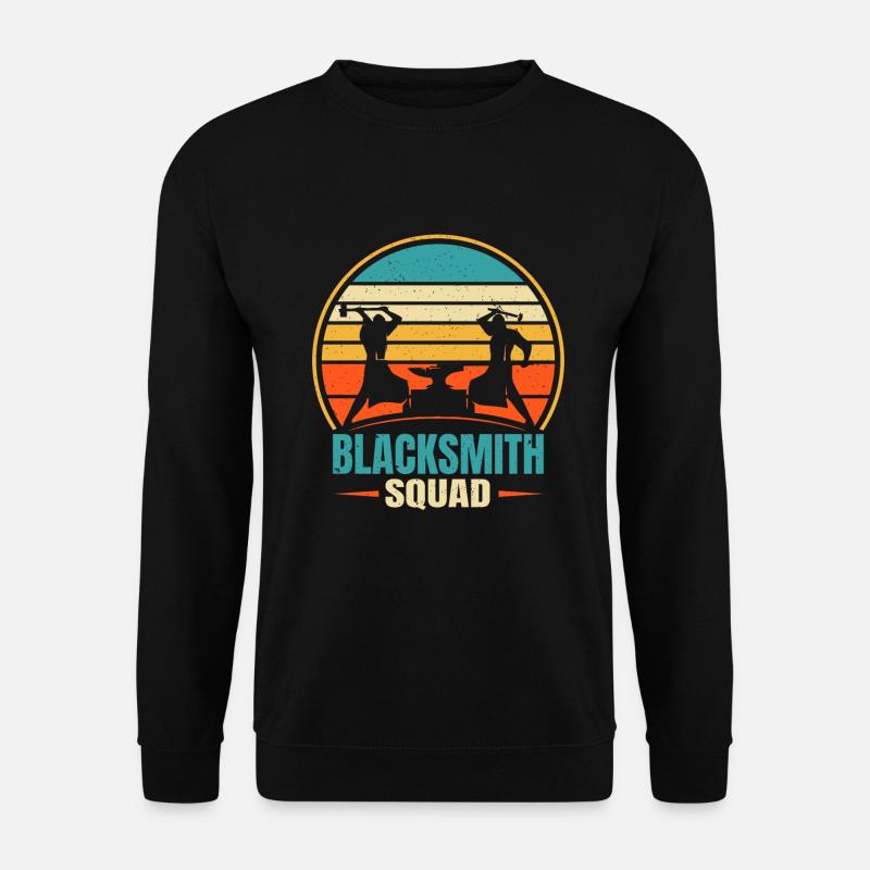Blacksmith Squad Retro Metalsmith Idée cadeau - Sweat-shirt Unisexe - noir