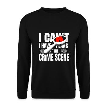 Je ne peux pas avoir de plans à Crime Scene Criminology - Sweat-shirt Unisexe - noir - Devant - Alina (178cm) & Michal (187cm)