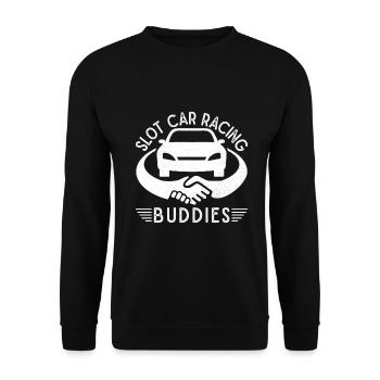 Slot Car Racing Buddies Racing Cadeau - Sweat-shirt Unisexe - noir - Devant - Alina (178cm) & Michal (187cm)