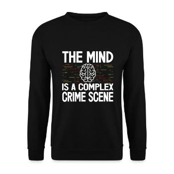 Le cadeau médico-légal professionnel de scène complexe de l’ - Sweat-shirt Unisexe - noir - Devant - Alina (178cm) & Michal (187cm)