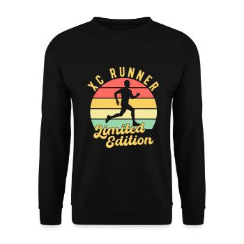 Cadeau de course XC amusant XC Runner Edition - Sweat-shirt Unisexe - noir - Devant - Alina (178cm) & Michal (187cm)