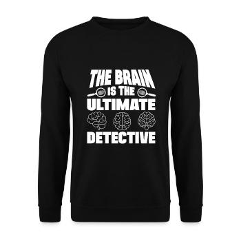 Psychologue médico-légal professionnel Cadeau médico-légal - Sweat-shirt Unisexe - noir - Devant - Alina (178cm) & Michal (187cm)