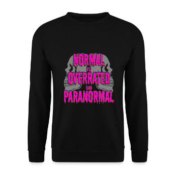 Paranormal Ghost Hunter Normal est surfait cadeaux - Sweat-shirt Unisexe - noir - Devant - Alina (178cm) & Michal (187cm)