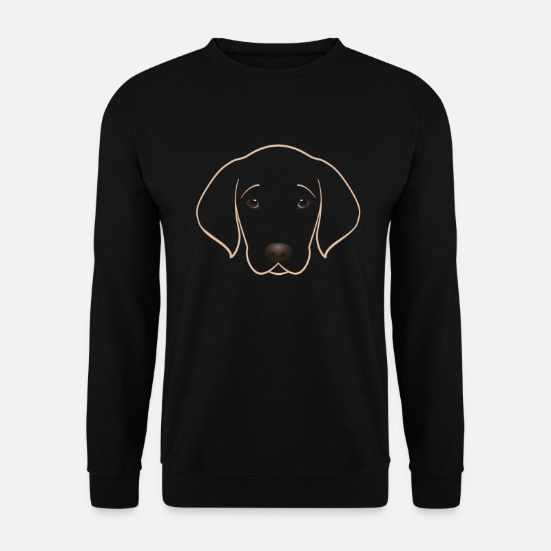 Ich liebe Golden Retriever Hunde tshirt - Unisex Pullover - Schwarz