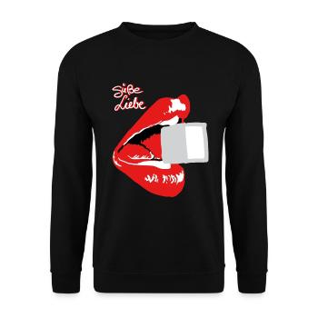 Suesse Liebe - Unisex Pullover - Schwarz - Vorne - Alina (178cm) & Michal (187cm)