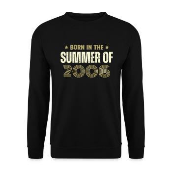 Vintage 2006 Vintage Birthday Gift 2006 - Unisex Sweatshirt - black - Front - Alina (178cm) & Michal (187cm)