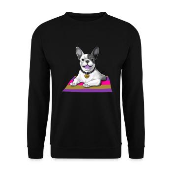 French Bulldog French Bully Gift - Sweat-shirt Unisexe - noir - Devant - Alina (178cm) & Michal (187cm)