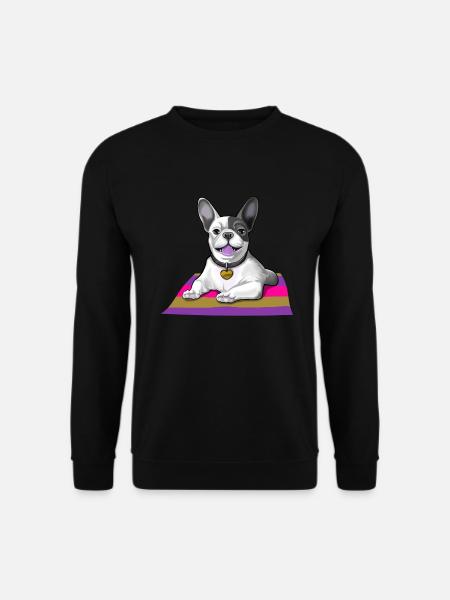Französische Bulldogge French Bully Geschenk - Unisex Pullover - Schwarz