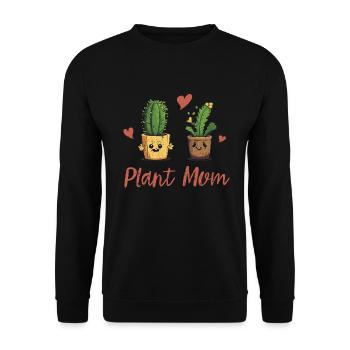 Die Freude eines Gartenliebhabers - Unisex Pullover - Schwarz - Vorne - Alina (178cm) & Michal (187cm)
