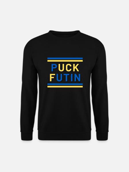 Puck futin stop war - Unisex Sweatshirt - black