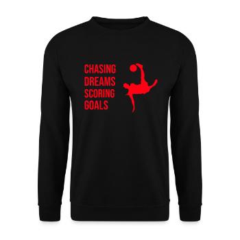 T Shirt Design Maker featuring A Quote for Ferv - Unisex Sweatshirt - black - Front - Alina (178cm) & Michal (187cm)