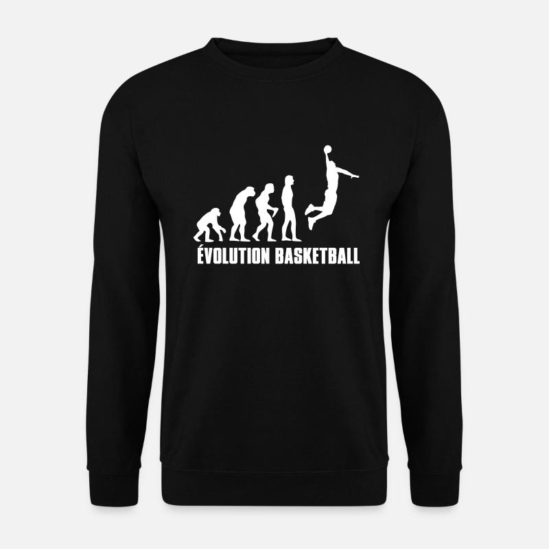 Basketball Basket Évolution - Sweat-shirt Unisexe - noir