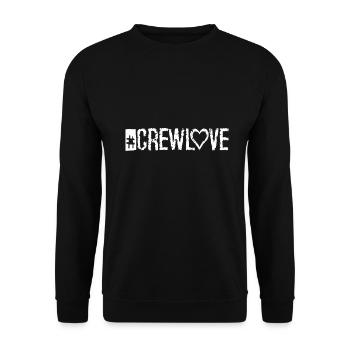 Crewlove I concert stage band artist gift - Unisex Sweatshirt - black - Front - Alina (178cm) & Michal (187cm)