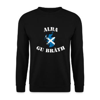 Scotland forever I Alba gu bràth - Unisex Sweatshirt - black - Front - Alina (178cm) & Michal (187cm)