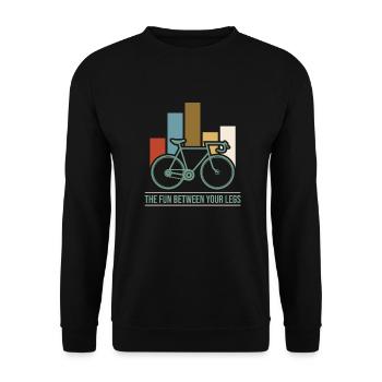 Chemise Vintage Vélo Vintage - Sweat-shirt Unisexe - noir - Devant - Alina (178cm) & Michal (187cm)