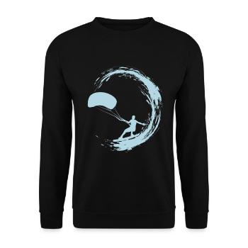 Kite Surfen - Unisex Pullover - Schwarz - Vorne - Alina (178cm) & Michal (187cm)