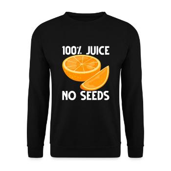 Vasectomie drôle Opération Rengaine Semences de jus - Sweat-shirt Unisexe - noir - Devant - Alina (178cm) & Michal (187cm)