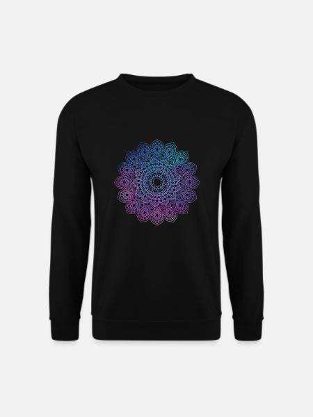 Reiki Mandala Spirituell Heilung Chakra Meditation - Unisex Pullover - Schwarz