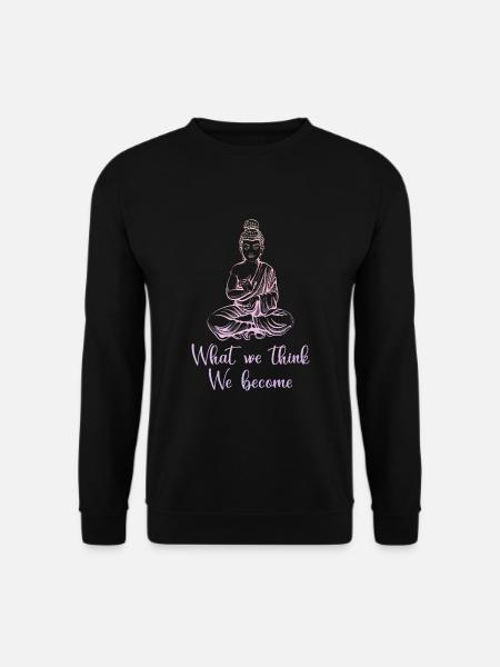Bunter Buddha Inspirierendes Buddhismus - Unisex Pullover - Schwarz