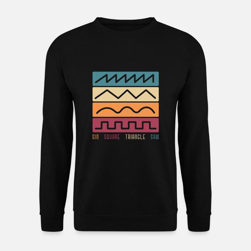 Modularer Synthesizer Synth Vintage Analog Wellen - Unisex Pullover - Schwarz