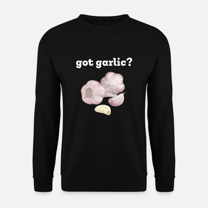 Funny cooking garlic cloves onions - Unisex Sweatshirt - black