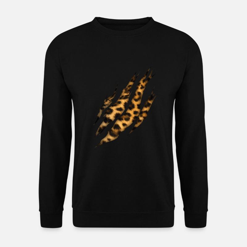 Claw Leopard Fur Pattern - Unisex Sweatshirt - black