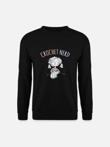 Crochet maman hobby bricolage grand-mère fil amant - Sweat-shirt Unisexe - noir