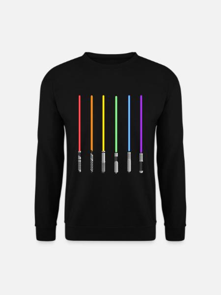 LGBT Stolz Schwerter Lesbisch Schwul - Unisex Pullover - Schwarz