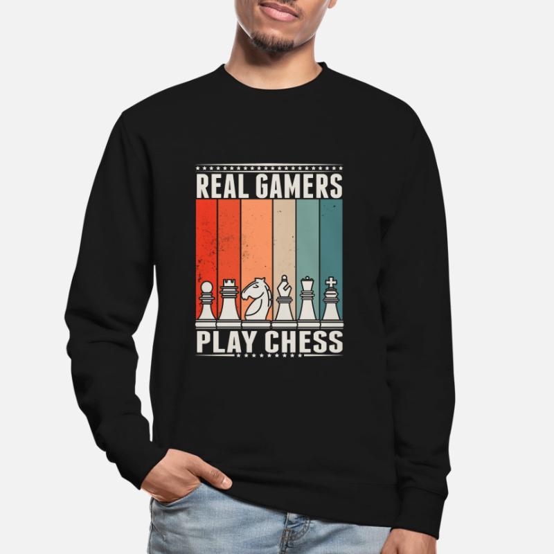 Rétro jeu d’échecs jeu d’échecs jeu d’échecs Sweat-shirt Unisexe