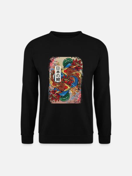 Japanische Koi Fisch Kunst Fischzüchter Aquakultur - Unisex Pullover - Schwarz