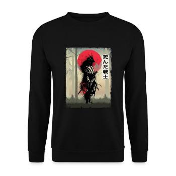 Samouraï samouraïs morts guerriers sabreurs - Sweat-shirt Unisexe - noir - Devant - Alina (178cm) & Michal (187cm)