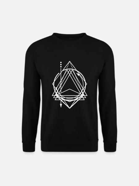 Sacred Geometric Illustration - Unisex Sweatshirt - black