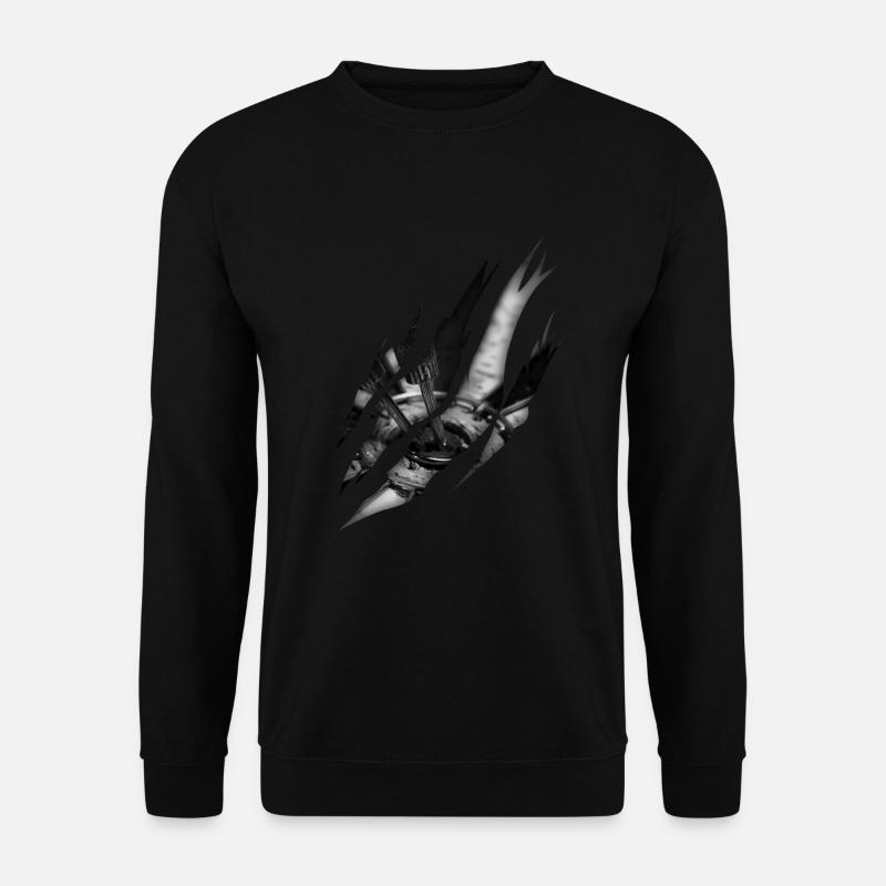 Darts Player Tournament Team Dartboard - Unisex Sweatshirt - black
