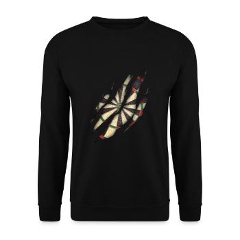 Jeu de fléchettes Hobby Fléchettes - Sweat-shirt Unisexe - noir - Devant - Alina (178cm) & Michal (187cm)