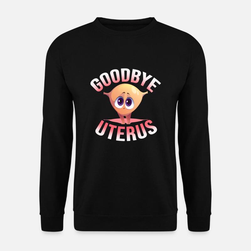 Hysterektomie Bewusstsein Uterus Entfernung Blumen - Unisex Pullover - Schwarz