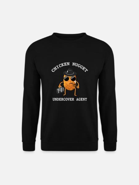 Undercover Nug Life Kana Nugget Agentti - Unisex svetaripaita - musta