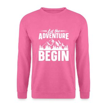 Roadtrip Abenteuer Reisender - Unisex Pullover - Pink - Vorne