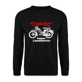 Zündapp Super Cobinette Cyclomoteur Culte - Sweat-shirt Unisexe - noir - Devant - Alina (178cm) & Michal (187cm)