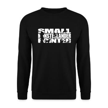 PETIT POINTEUR MUNSTERLANDER Chien de chasse Wilsign’s Hunt - Sweat-shirt Unisexe - noir - Devant - Alina (178cm) & Michal (187cm)