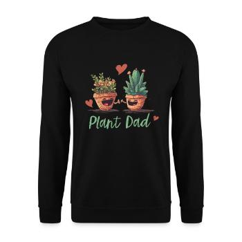 Die Freude eines Gartenliebhabers - Unisex Pullover - Schwarz - Vorne - Alina (178cm) & Michal (187cm)