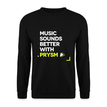 Music Sounds Better With Prysm - Sweat-shirt Unisexe - noir - Devant - Alina (178cm) & Michal (187cm)