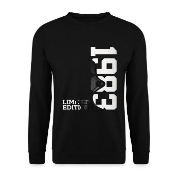LIMITED EDITION 1983 43RD BIRTHDAY - Unisex Sweatshirt - black - Front - Alina (178cm) & Michal (187cm)