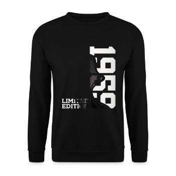 ÉDITION LIMITÉE 67E ANNIVERSAIRE 1959 - Sweat-shirt Unisexe - noir - Devant - Alina (178cm) & Michal (187cm)