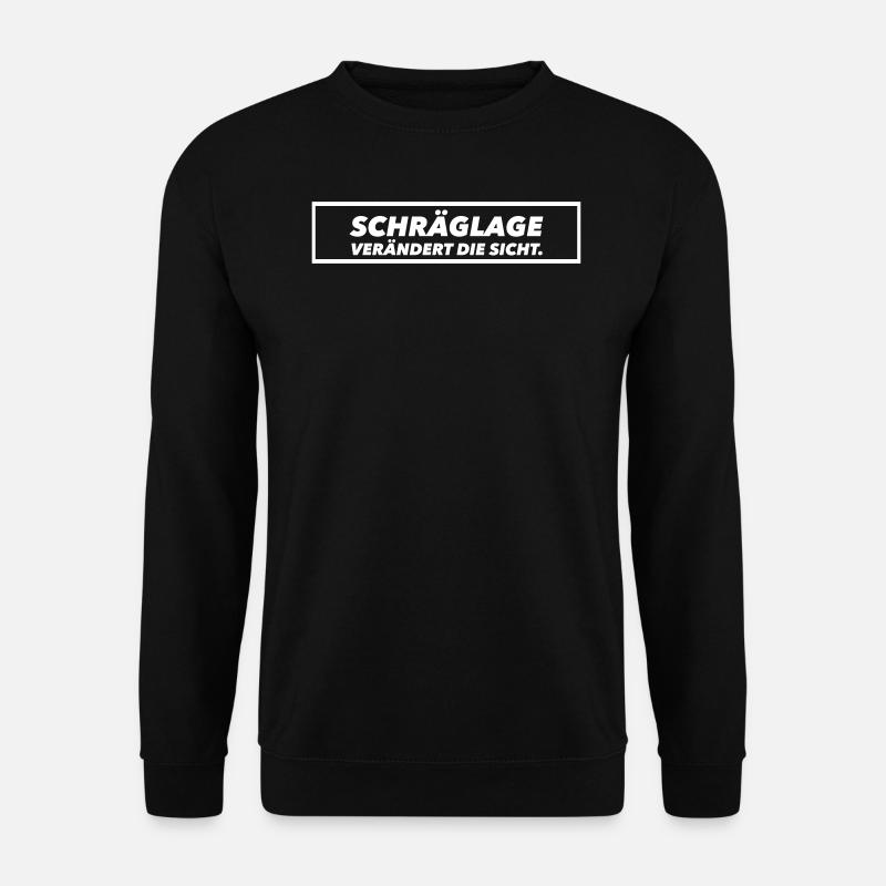Schräglage - Unisex Pullover - Schwarz