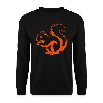 eichhörnchen - Sweat-shirt Unisexe - noir - Devant - Alina (178cm) & Michal (187cm)